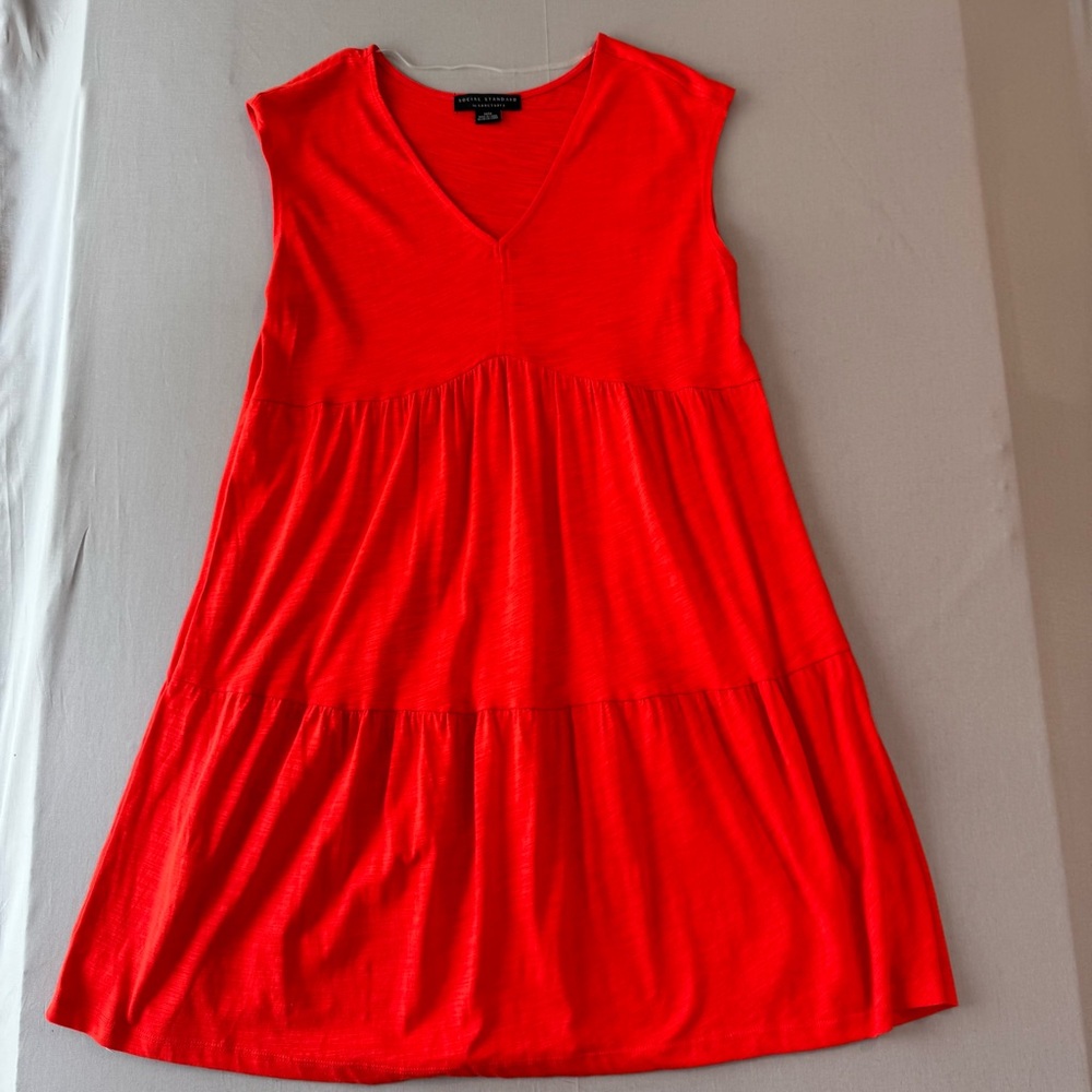 Social Standard by Sanctuary V-Neck, Knit Tiered Sleeveless Dress